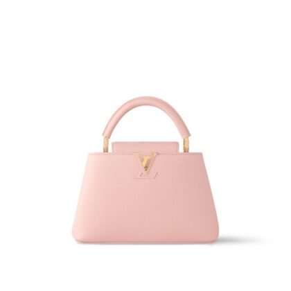 Sac Capucines BB Louis Vuitton en Cuir Taurillon Rose